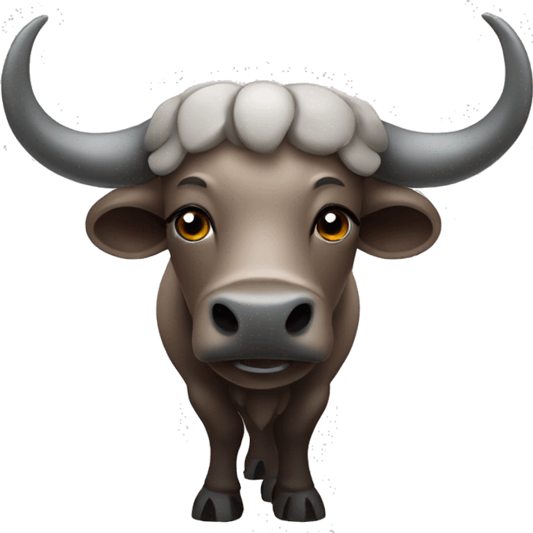 Cape buffalo with big curved horns emoji