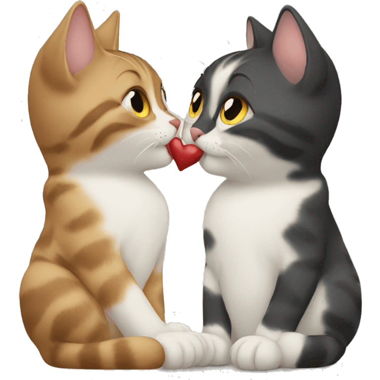 cats kissing  emoji