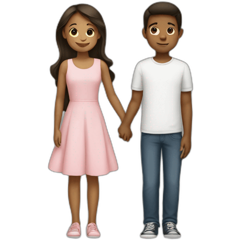 boy holding girl hand emoji