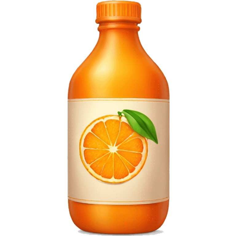 Bottle of orange  emoji