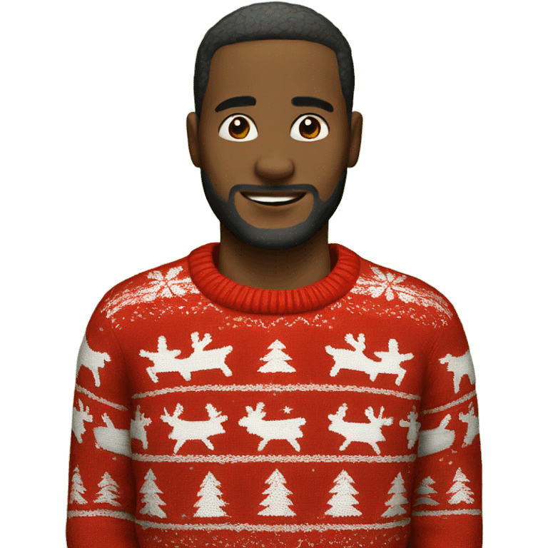 Red Christmas sweater emoji