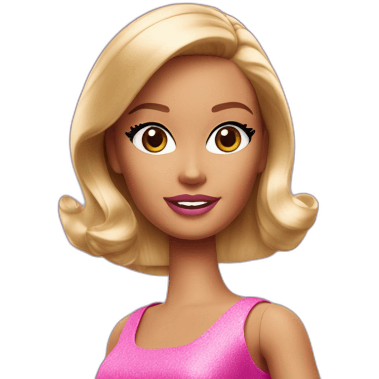 Barbie énervée emoji