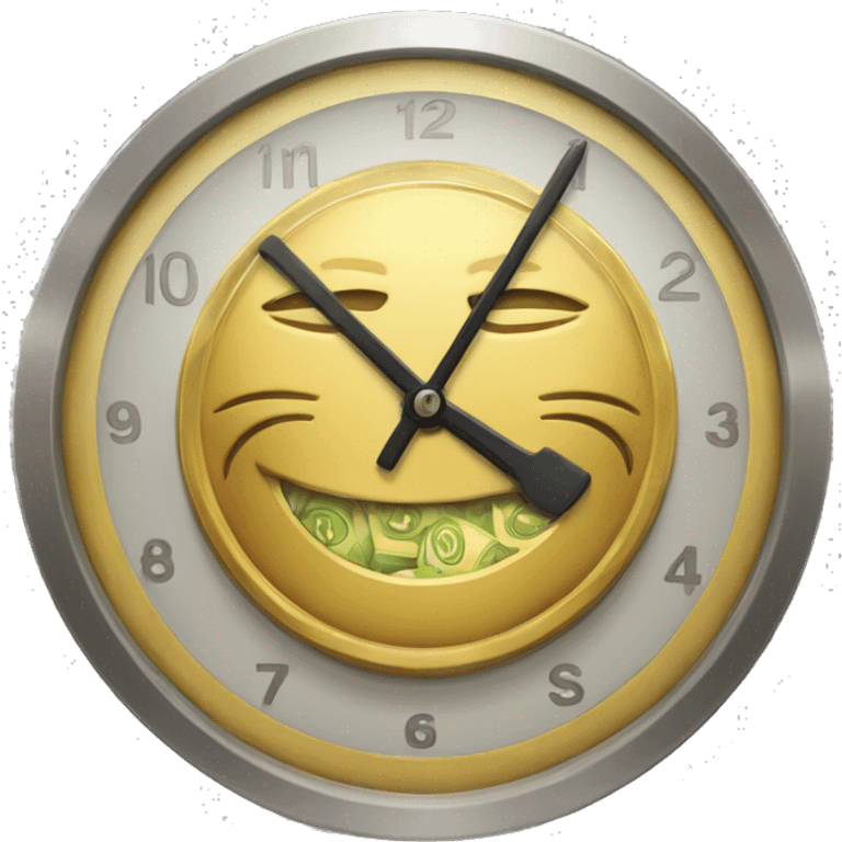 Money Coin clock emoji