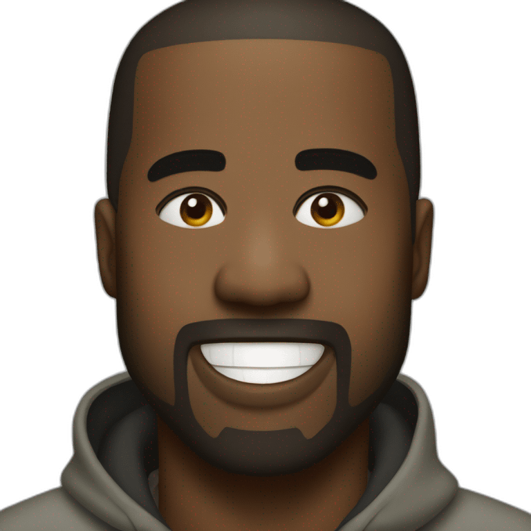 Kanye West happy face emoji