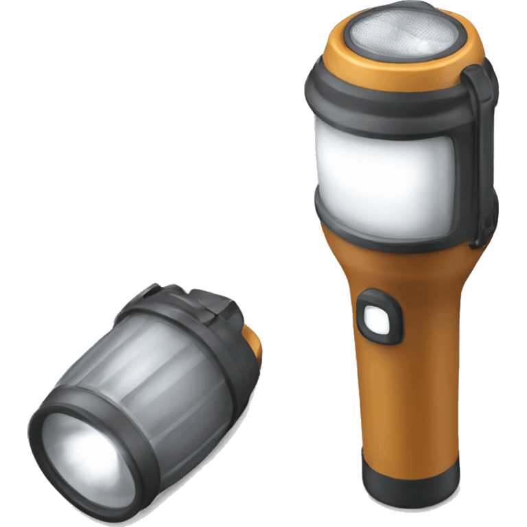 Realistic camping flashlight emoji