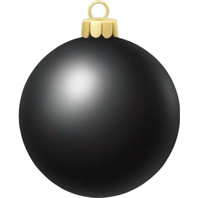 Christmas tree toy in the form of a ball black emoji