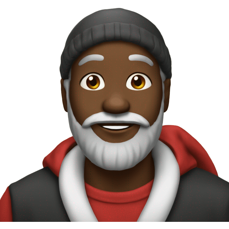 Black santa  emoji