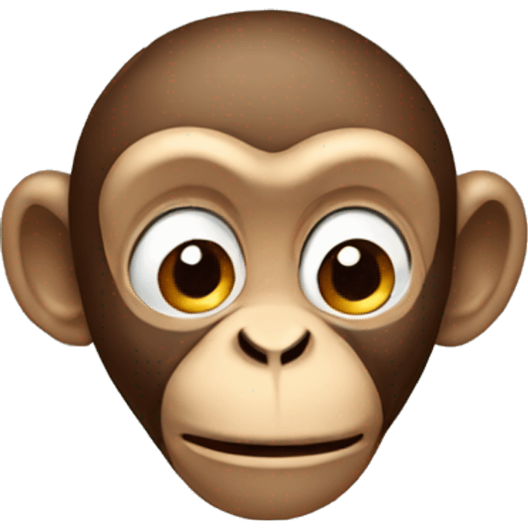 Monkey with a brain emoji