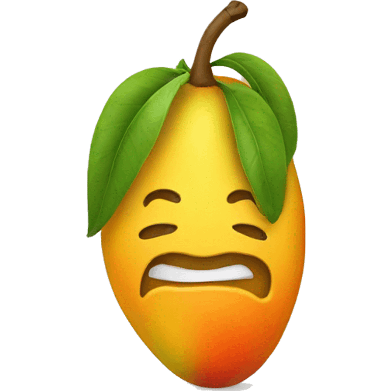 crying mango emoji