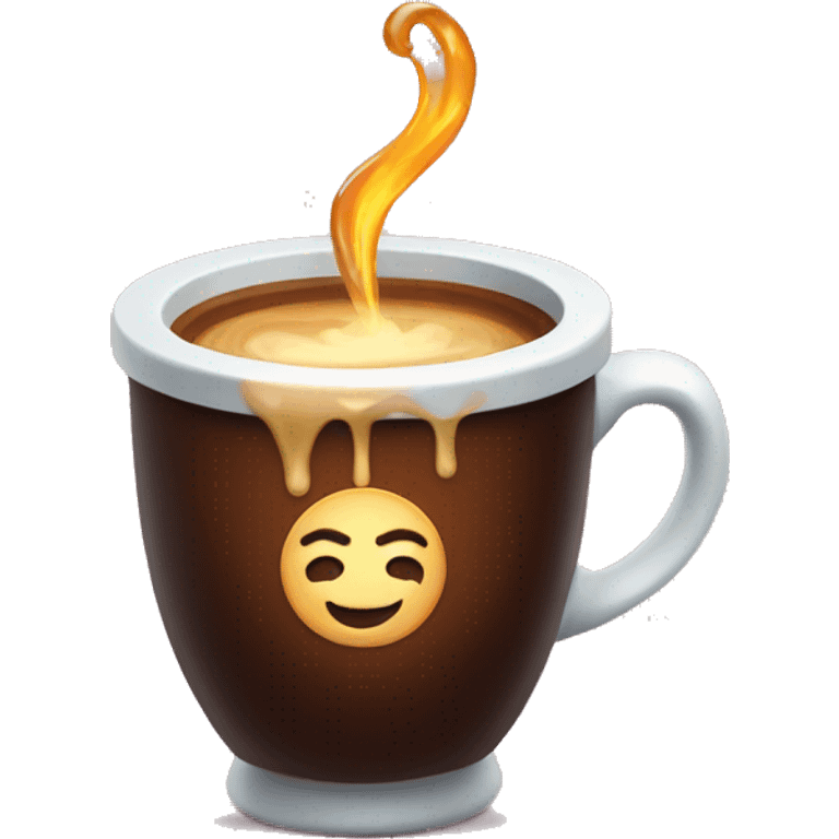 coffee cup with magical potion inside emoji