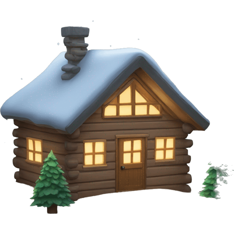 Cosy Christmas cabin  emoji