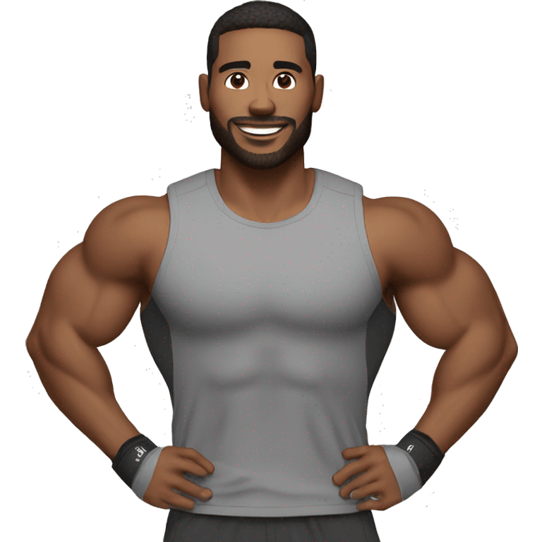 fitness trainer male emoji