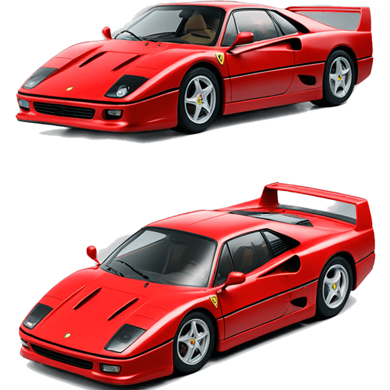 F40 ferrari red emoji