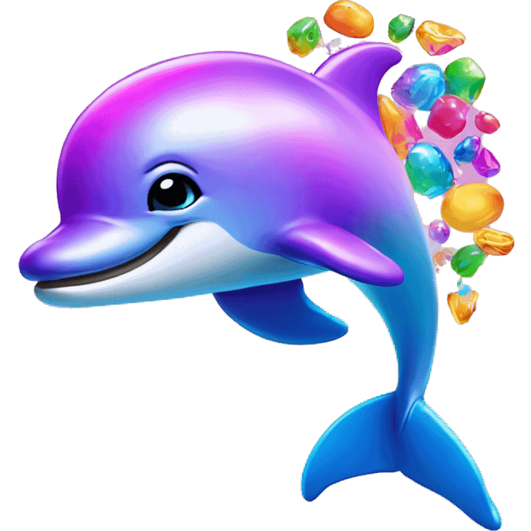 Lisa Frank dolphin  emoji