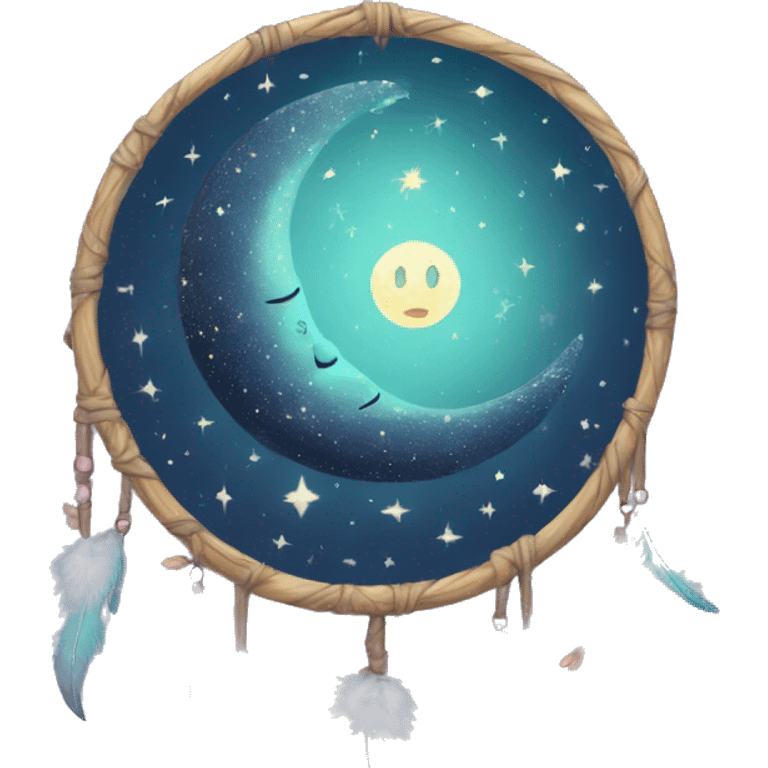 moon-and-stars-dreamcatcher emoji