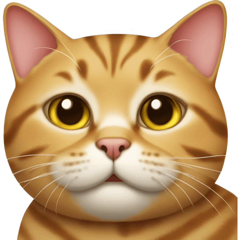 Fat tabby cat emoji