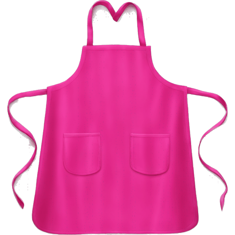 Realistic isolated hot pink kitchen apron. emoji