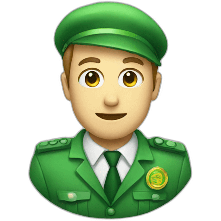 green badge emoji