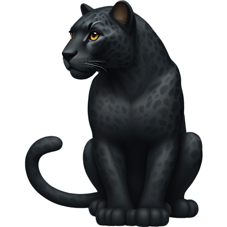 winged black jaguar emoji