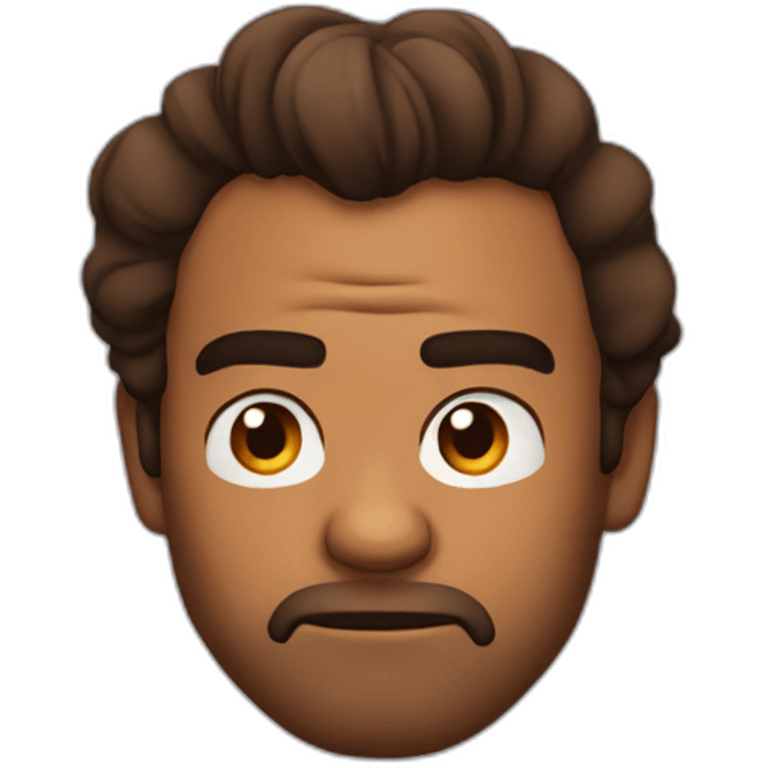 Donald Glover frowning emoji