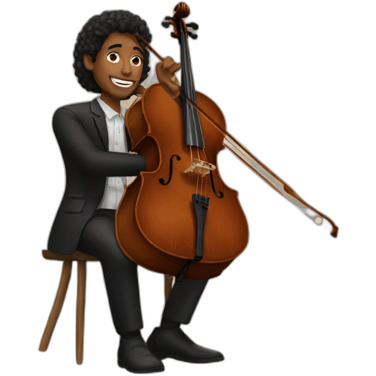 Cello player emoji