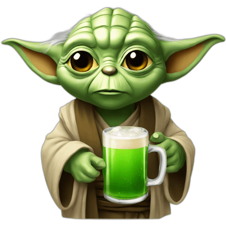 yoda drink bier emoji