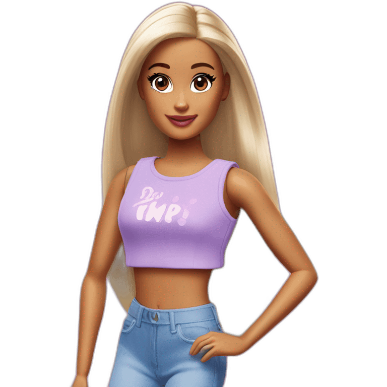 Ariana grande in barbie emoji