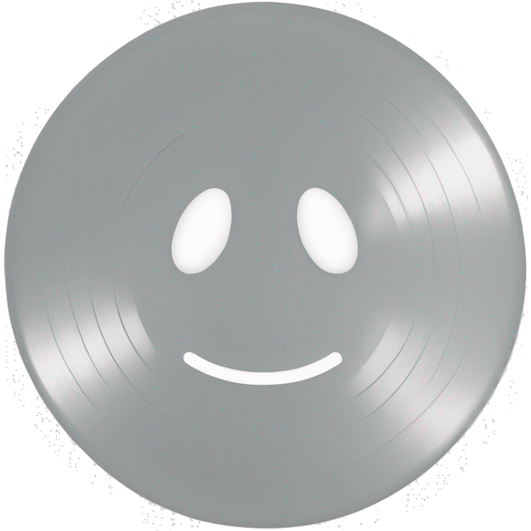 Light white vinyl record emoji