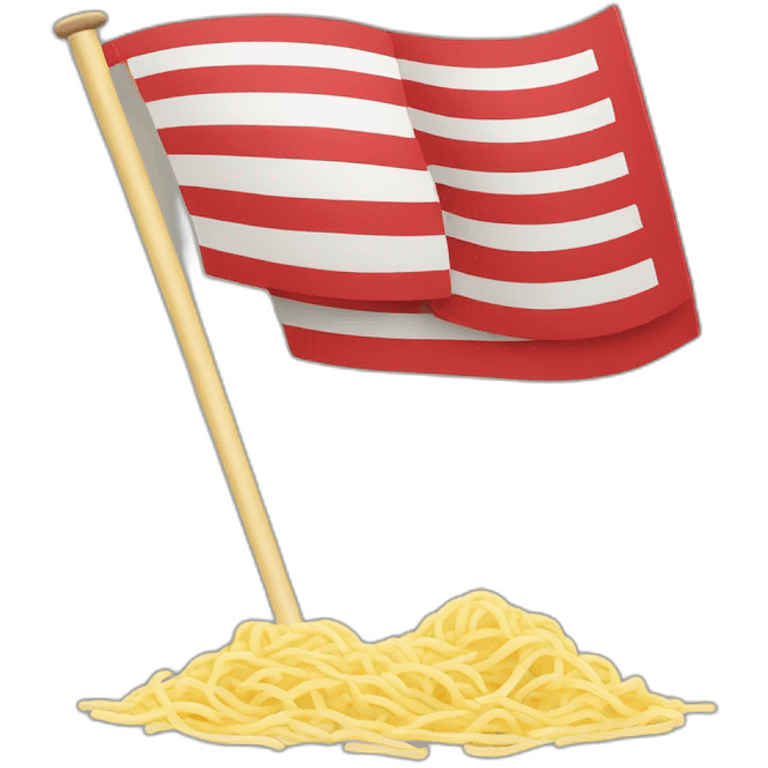 japan flag with noodles emoji