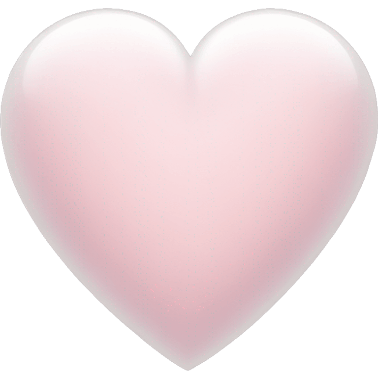 white heart with light pink emoji