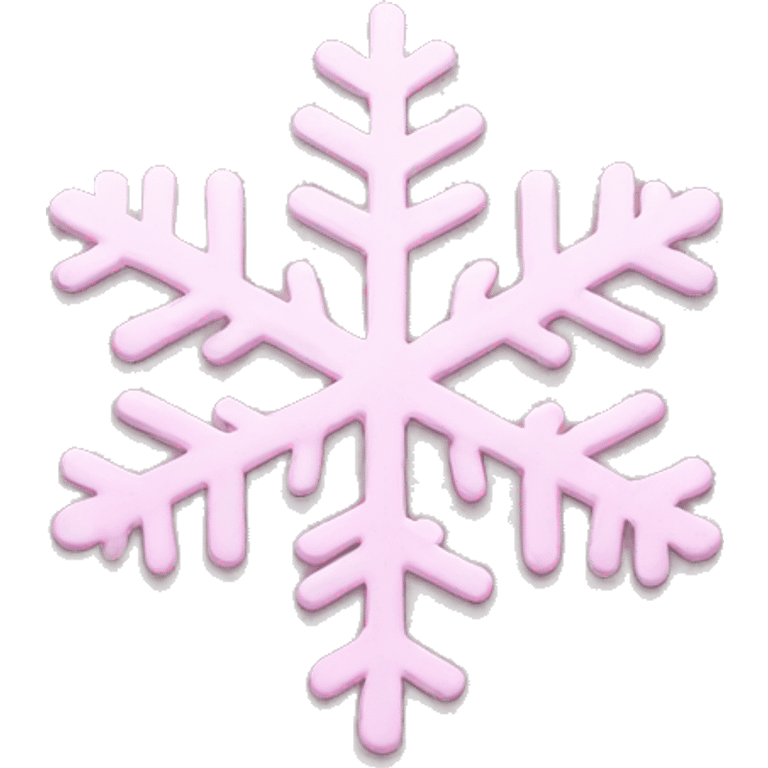 pastel pink snowflake  emoji