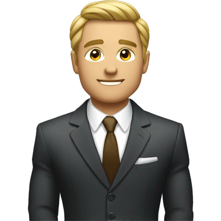 muscled rich man in a suit emoji