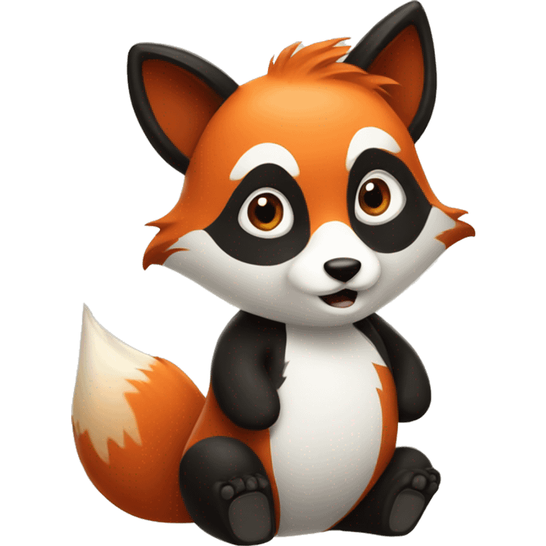 fox + panda friends emoji