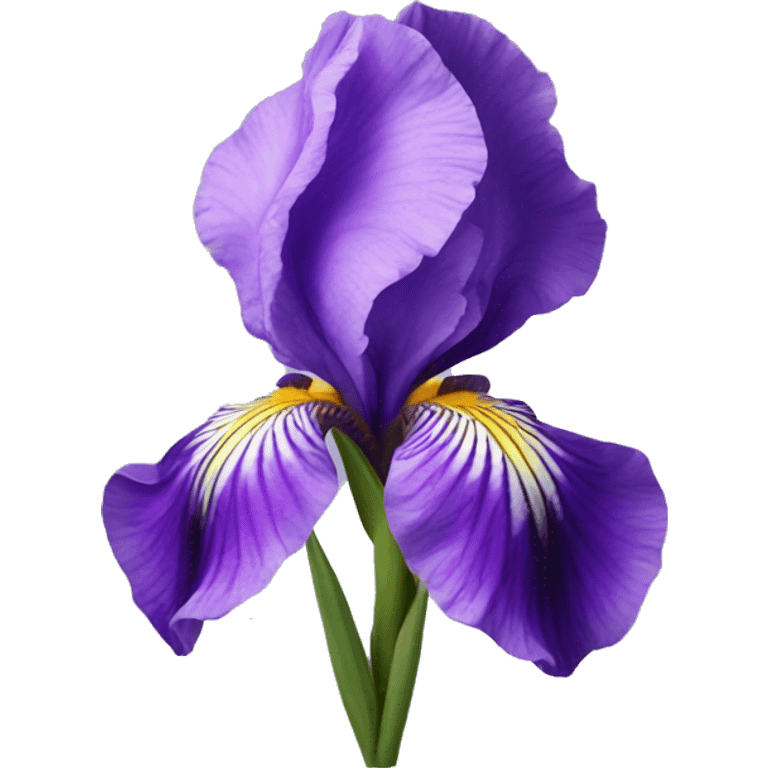 Violet iris flower emoji