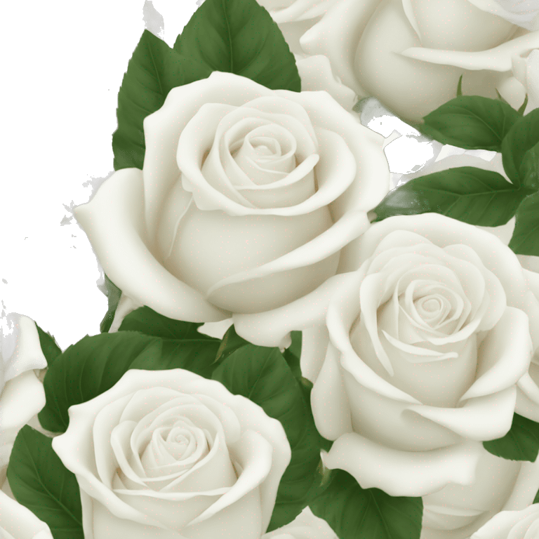 White roses emoji