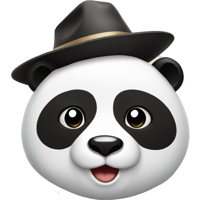 panda with hat  emoji