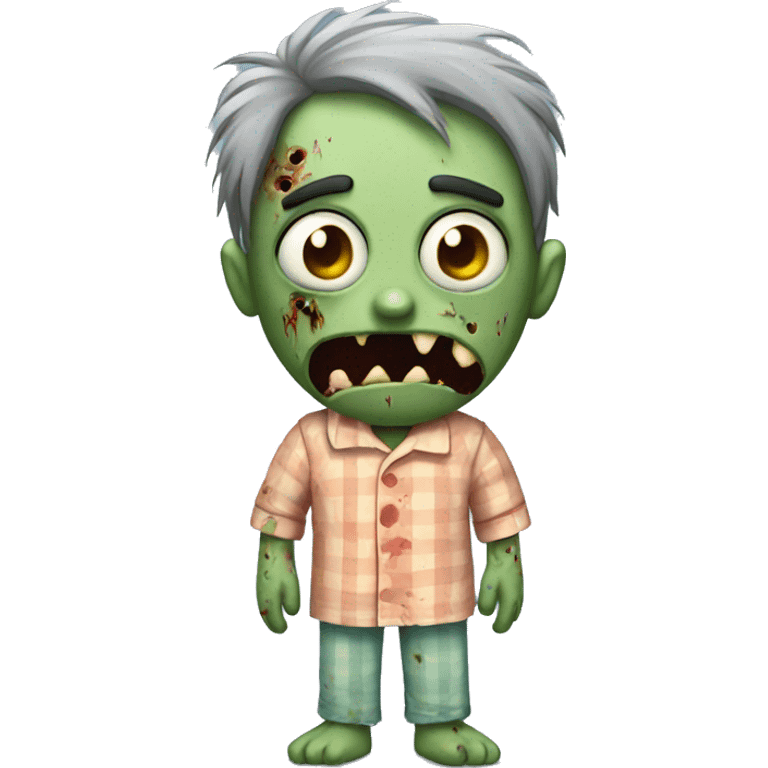 A zombie in pajamas emoji