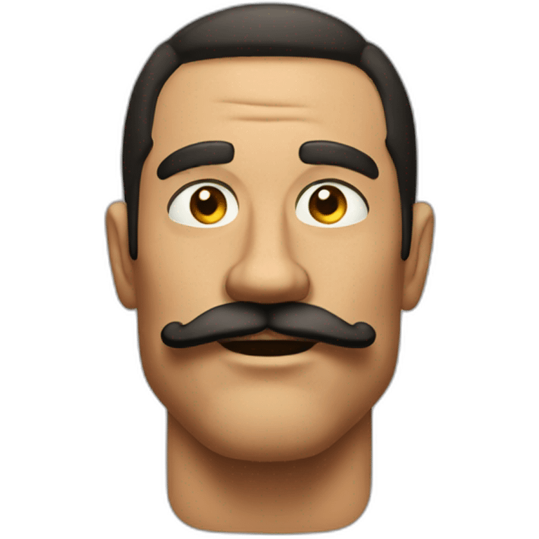 Muscles mustache expressive Cuban man emoji