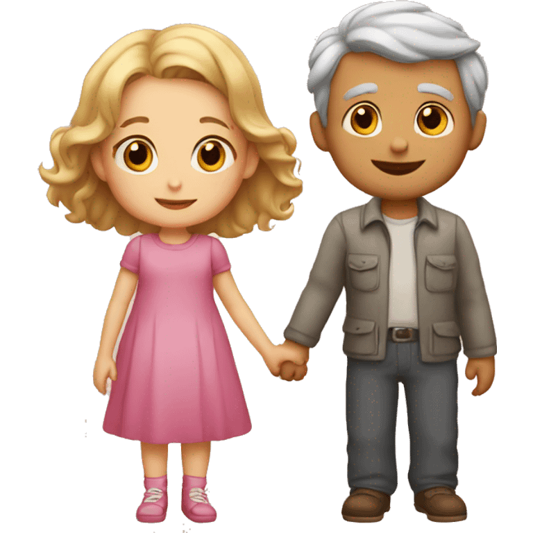 young child and old lovers emoji