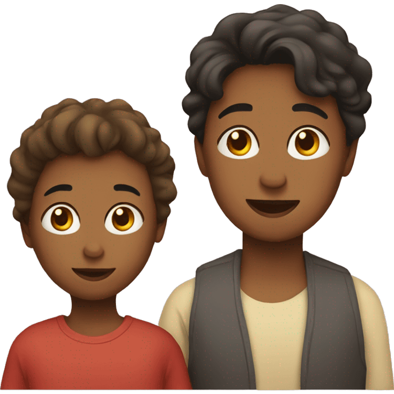 Mom and son  emoji