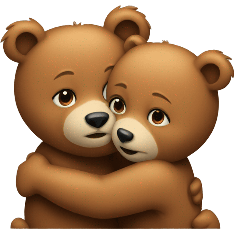 Bears hugging  emoji