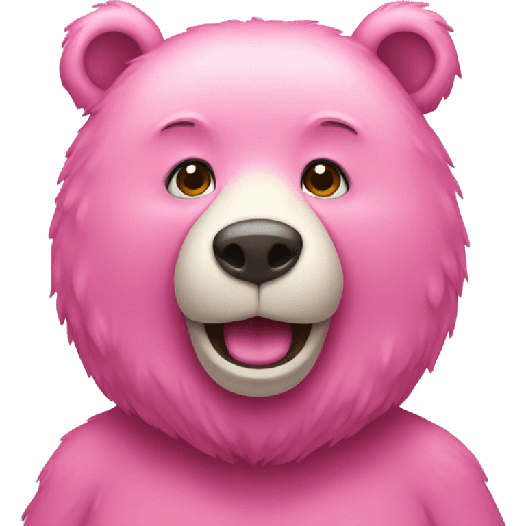 Pink bear  emoji