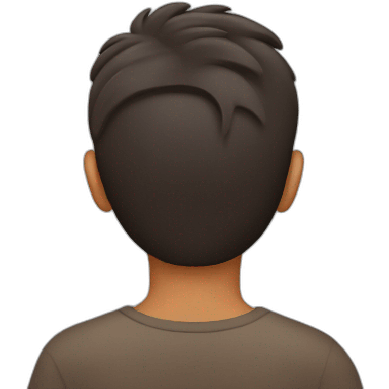 armenian-brownskin 14 y. o. boy, back view emoji