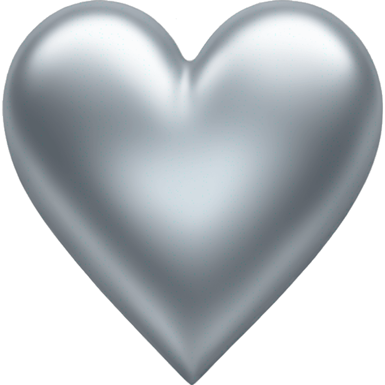 Silver heart emoji