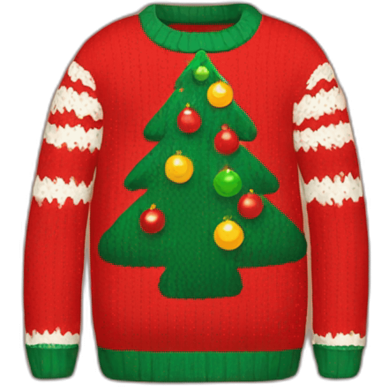 ugly christmas sweater emoji