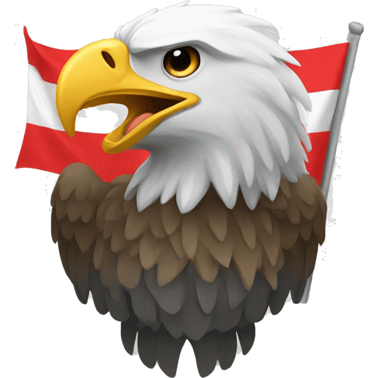 Russian eagle on flag emoji