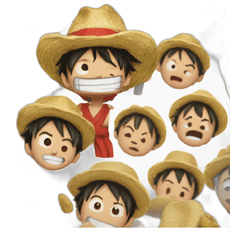 Luffy qui rigole emoji