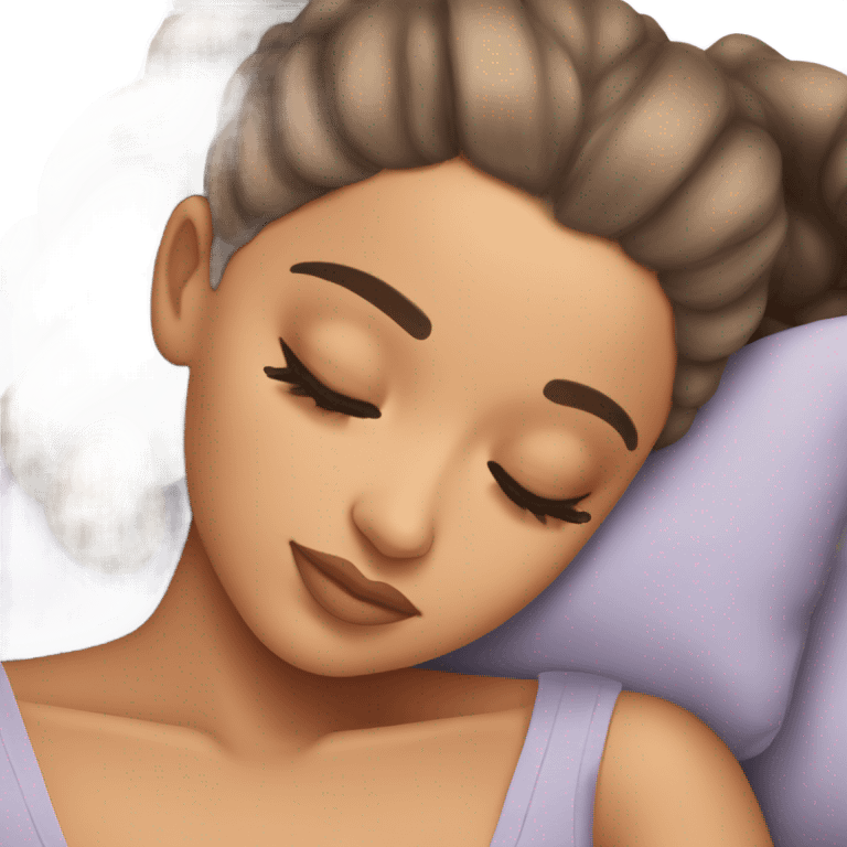 Ariana Grande sleeping emoji