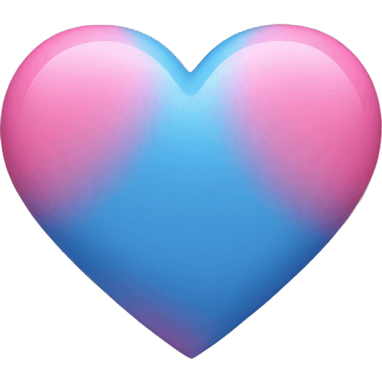 Blue and pink heart emoji