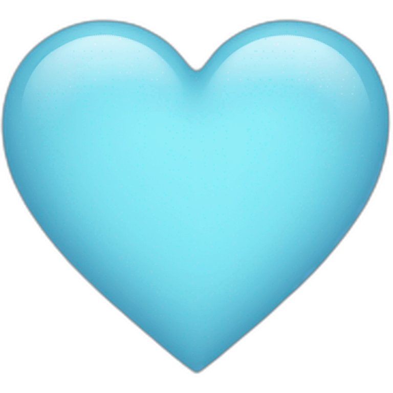 light blue heart emoji